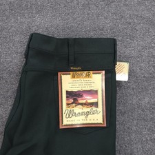 Vintage Wrangler Wrancher Pants Mens 42x34 Green Bootcut Dress Jean USA NEW