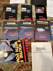 Lot of Video Game Console Instruction Manuals - Dreamcast, NES, SNES
