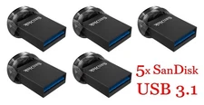 LOT 5x SanDisk ULTRA FIT USB Drive 256 GB USB3.1 SDCZ430-256G