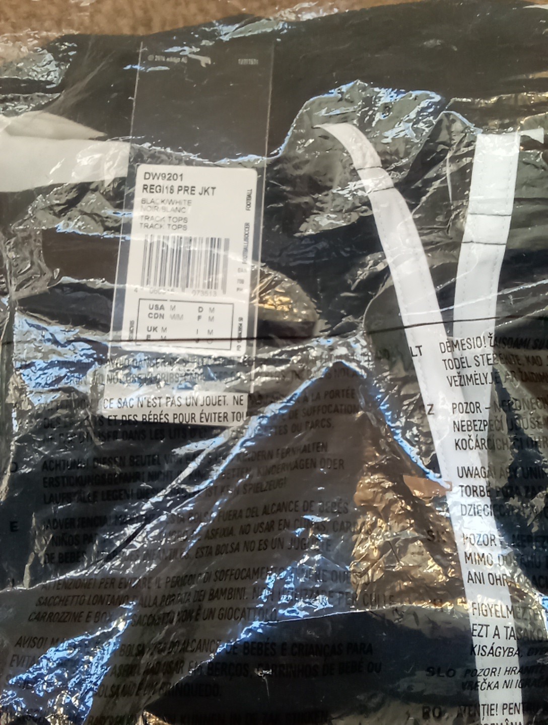 Mens Adidas Climalite Reg 18 Presentation Jacket Black (Medium) BNWT RRP £60 image 4