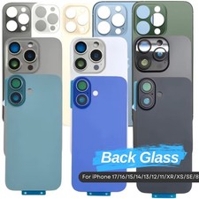 Lot Big Hole Rear Back Glass Replacement For iPhone 17 16 15 14 13 12 11 XS XR X