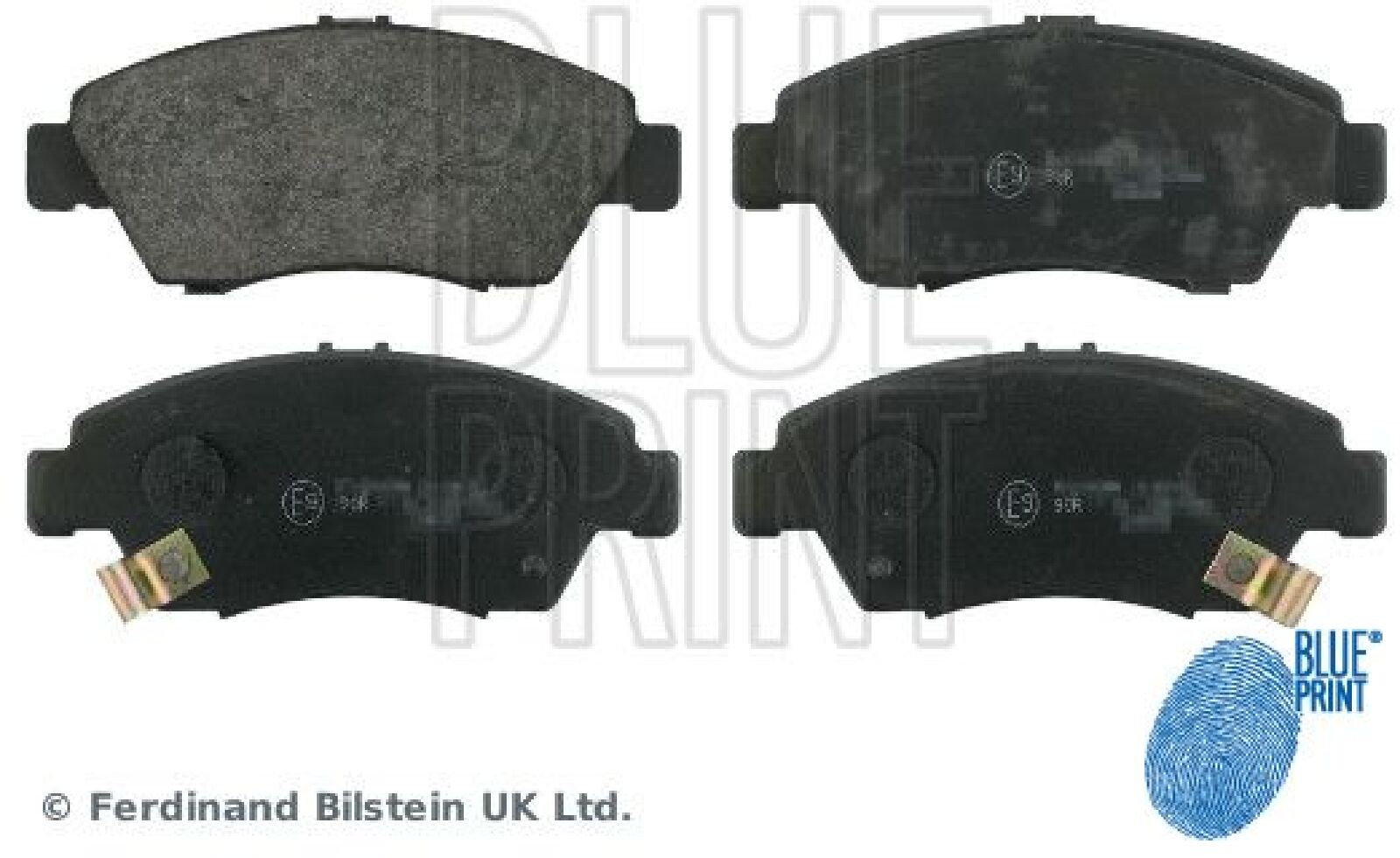 Blue Print ADH24251 Bremsbelagsatz FüR Scheibenbremse Bremsbelagsatz FüR Honda-image