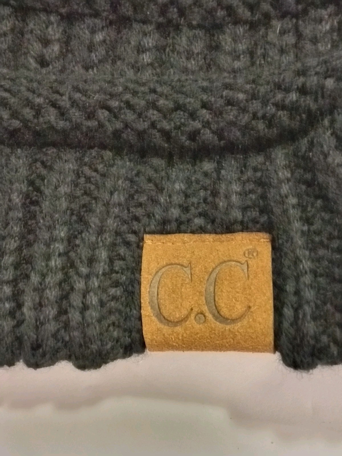NWT CC Beanie New Women's Knit Slouchy Thick Cap Hat Unisex Black C.C Beanie