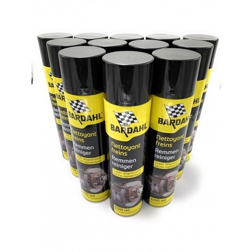 Nettoyant freins BARDAHL 600 ML dégraissant puissant en lot de 12 aérosols pour atelier mécanique