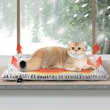 MORA PETS Self Heating Cat Bed Heated Cat Blanket Washable Warming Pet Pad