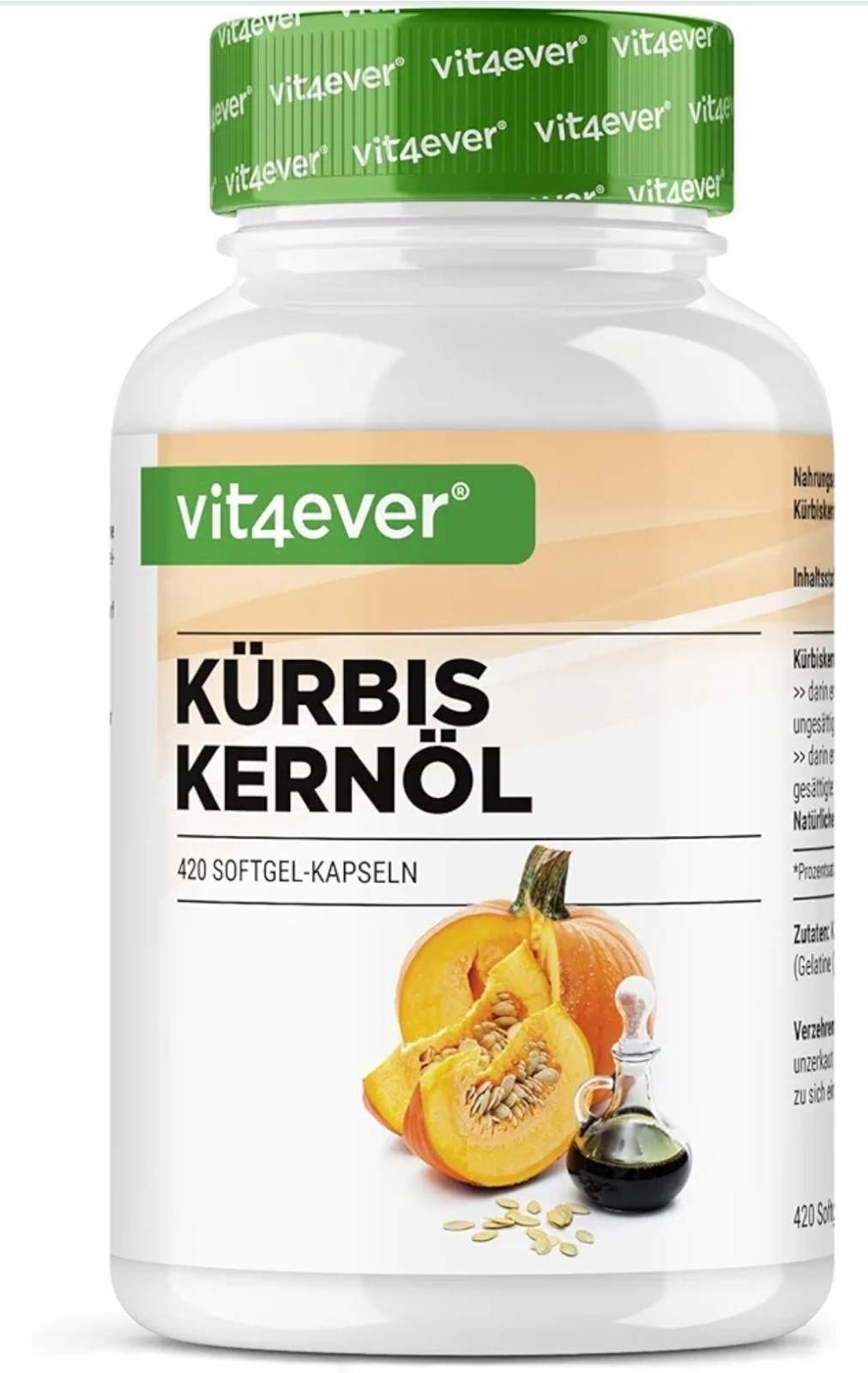 Olio di Semi di Zucca 420 Capsule | Tradizione e Benessere Prostata