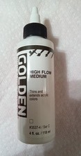 High Flow Medium by , 4 fl. oz. Bottle, Professional Acrylic Medium, Transparent