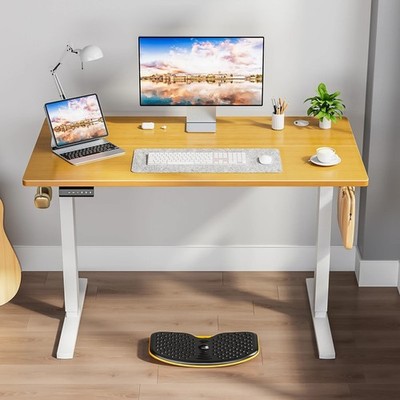 48'' Electric Sit Stand Desk Adjustable Height Computer Table Home Office Oak