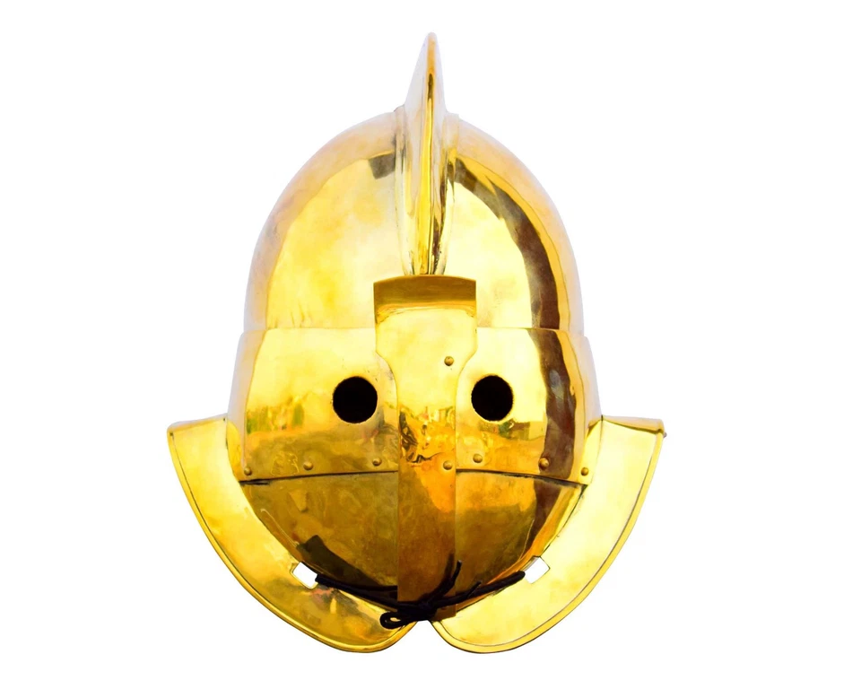 Halloween Brass Secutor helmet Gladiator Combat battle ready helmet - Image 2 of 4