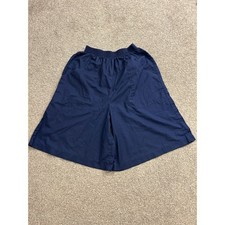 Valerie Sportswear Culottes Women 14 Navy Blue Excellent Vintage Wide Leg Shorts