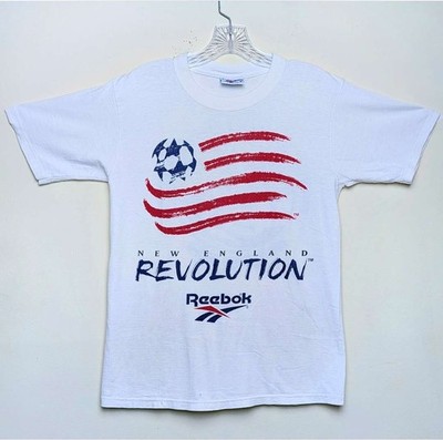 Vintage New England Revolution Reebok MLS Soccer Camp 1996 90s Shirt Small