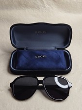 GUCCI GG0688S 001 Aviator Black 59mm Men's Sunglasses Excellent Condition