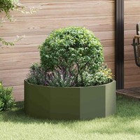 PflanzküBel Olive GrüN 90 X 90 X 35 Cm Stahl