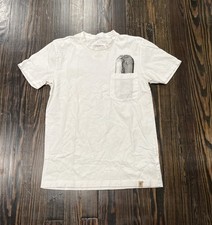 Chipotle Pocket T Shirt Men’s Small White Cotton 