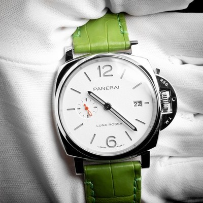 2023 Panerai Luminor Due Luna Rossa White PAM01381 Full Set 2 OEM Straps