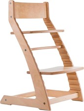 FORNEL Scandinavian Wooden High Chair for Toddlers  Kids  Adjustable