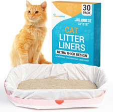 Cat Litter Bags, Cat Box Liners, Litter Box Liners, Litterbox Bags, 30 Pack, ...