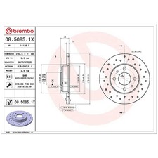 2x Bremsscheibe hinten für Fiat 500 312 C Barchetta 183 Bravo 1 182 | 26205511
