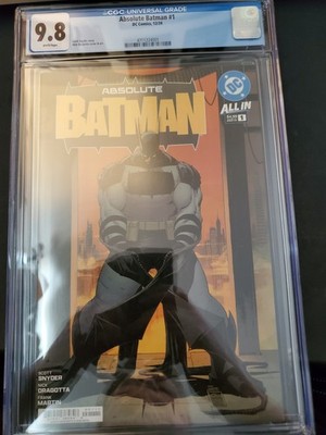 GRADED 9.8, WHITE PAGES!! Absolute Batman #1A Nick Dragotta Regular