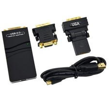 Adattatore Video Grafico Esterno USB 2.0 A  Multipli Compatibili con DVI/VG9910