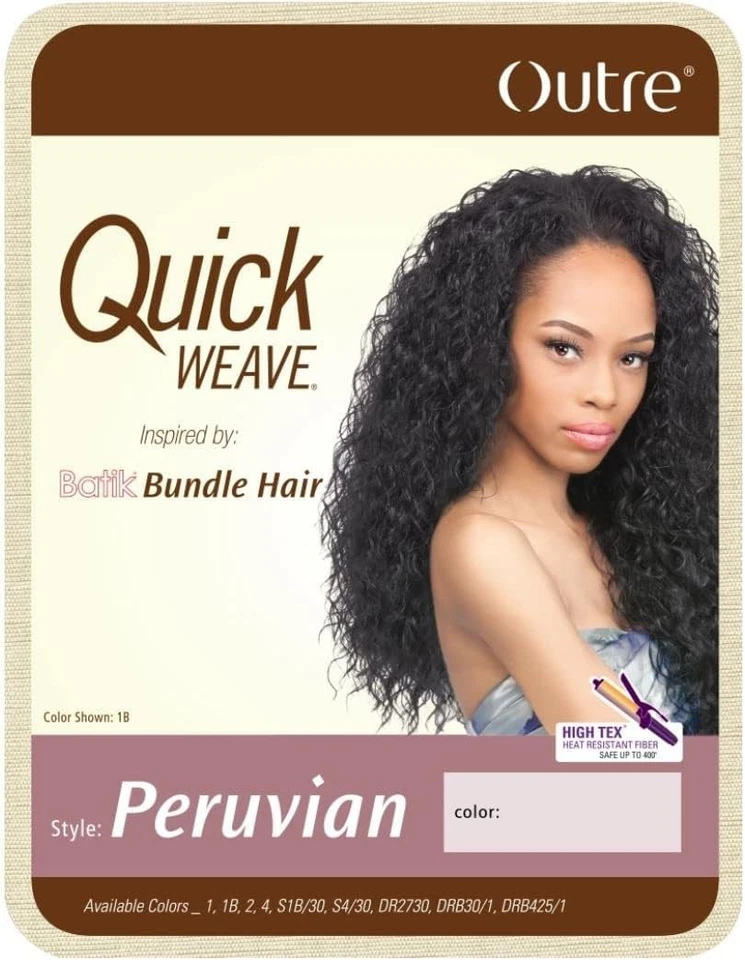 PERUVIAN - OUTRE QUICK WEAVE SYNTHETIC HAIR HALF WIG - Image 2 of 4