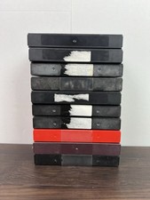 10 VHS Video Tape Storage Hard Plastic Cases Random Color Snap