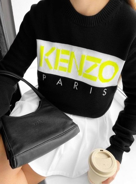 Damen Pullover Kenzo Schwarz Baumwolle 36