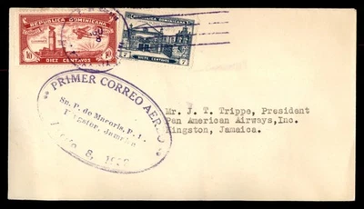Mayfairstamps República Dominicana Vuelo 1932 a Kingston Jamaica Cubierta aaz_72133 - Imagen 1 de 2