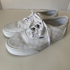 Vans Womens Off The Wall White Checkered Low Top Lace Up Sneakers Size 10