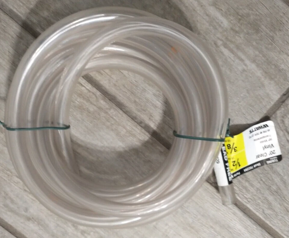 12' Long Watts Clear Vinyl Tubing 1/2" OD, 3/8" ID - Image 2 of 3