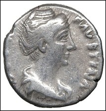 Faustina I denarius Elioagabalus silver antique Denarius Roman coins ancient coin
