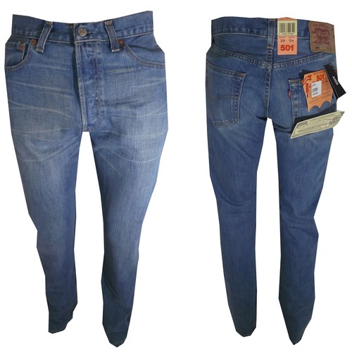 levis 501 w30 31 32 33 jeans uomo denim levi's strauss Nuovi originali  Azzurro | eBay