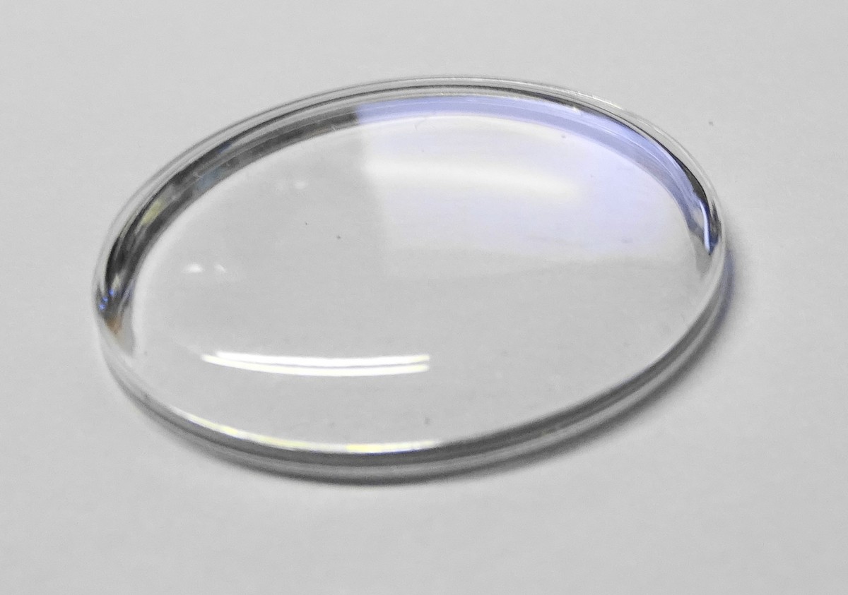 Verre De Montre Diamètre 32.6 Mm - Frette Bague De Tension Chromée TENAX - Neuf