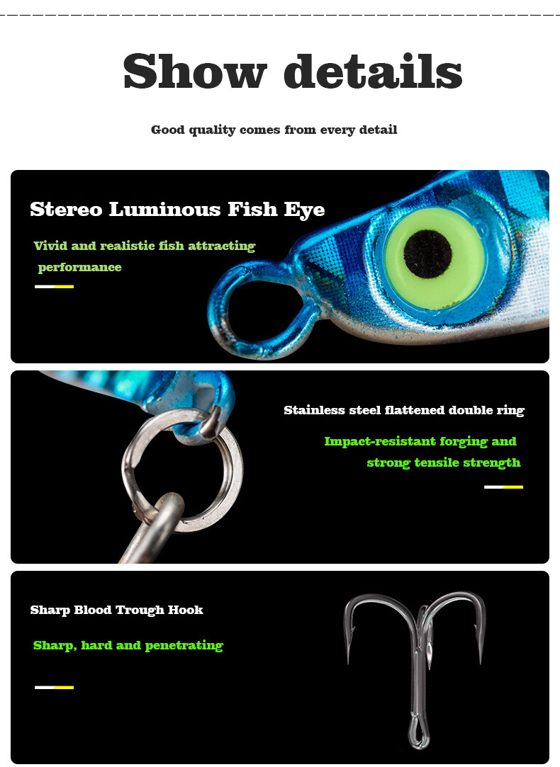 6pcs/Lot Lead Metal Jigging Lure 7g30g Spoon Bait Saltwater Jig Fishing Tackle eBay