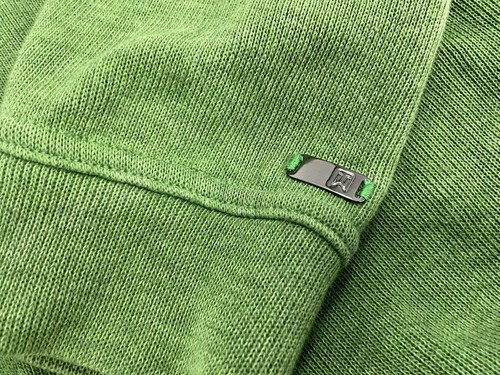 Tiger Woods 1/4 Zip Sweater Men’s M Green 100% Cotton Long Sleeve Golf YGI B4-59 - Picture 3 of 9