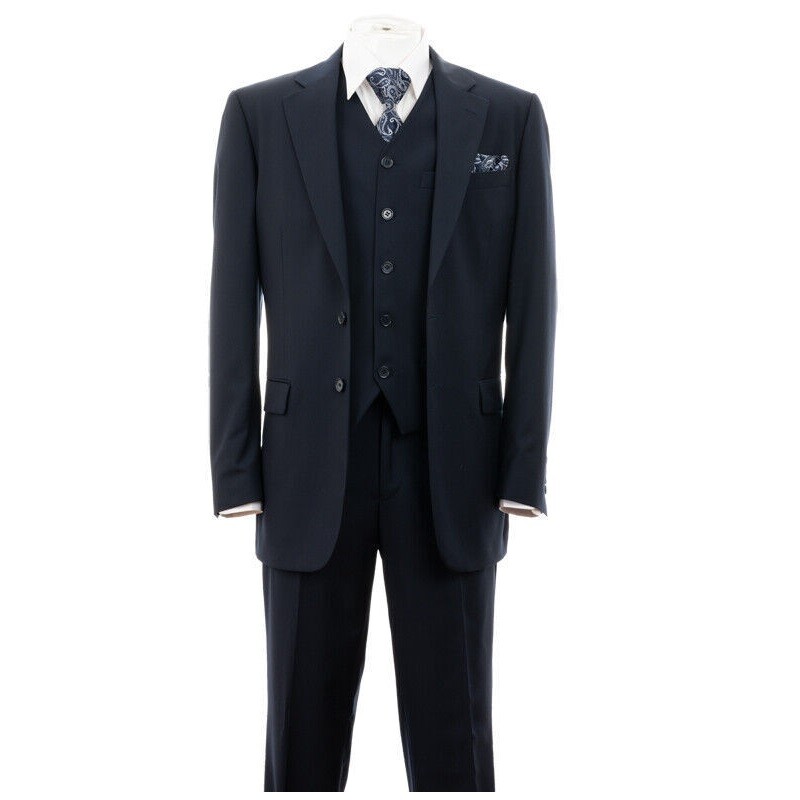 Men's 3 Piece Luxurious Slim Fit Fashion Suit With Vest&Pants  2 Button