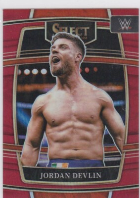 2022 Panini Select WWE Jordan Devlin Concourse Red Prizm #/249 Free Shipping!