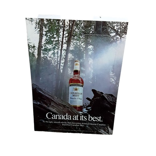 1974 Canadian Mist Whisky at Vancouver Island British Columbia Original Print ad