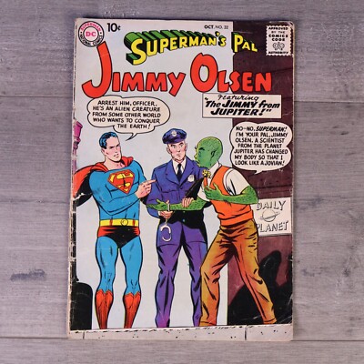 Superman's Pal Jimmy Olsen #32 1958 [GD/VG] Silver Age DC Alien Jimmy fm Jupiter