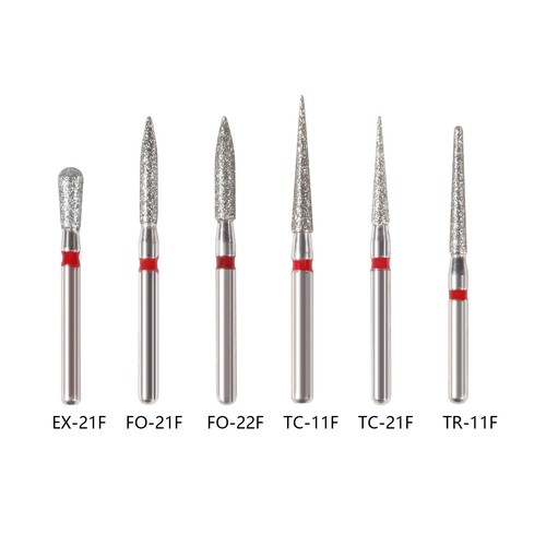 5 pcs Zahnarzt Diamant Bohrer Schleif Fräs Präparation Dental High speed Turbine - Bild 12 von 757