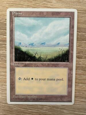 MTG ALTERNATE 4TH EDITION PLAINS MAGIC THE GATHERING BASIC LAND