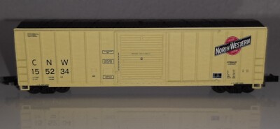 Modelleisenbahn Spur N ROUNDHOUSE 50 FMC Singel Door Boxcar C&NW  155234