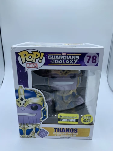 Funko POP Guardianes de la Galaxia - Thanos Entertainment Earth Exclusivo GITD