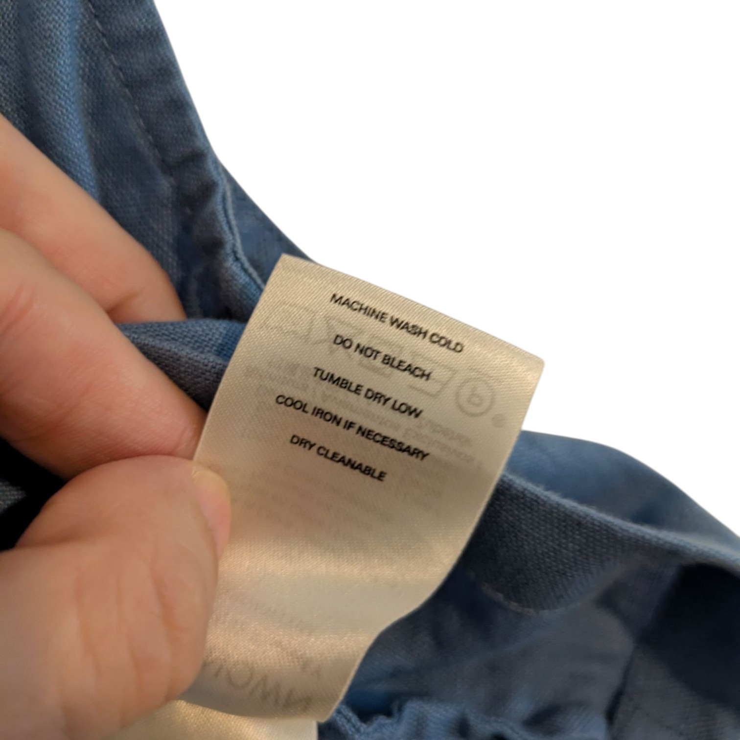 Outerknown Eclipse Linen Tank Top Cropped Blue St… - image 7