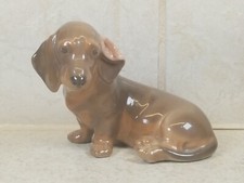 Vtg Royal Copenhagen Denmark Porcelian Figure Dachshund 3140 Excellent Condition