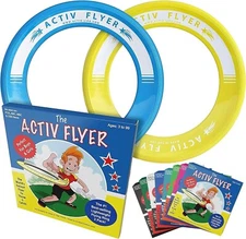 ACTIVE Life Kid’s Flying Rings (2 Pack) They Fly Straight blue and yellow
