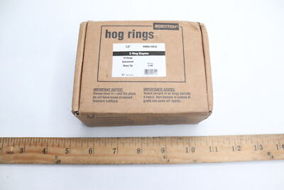 (2500-Pk) Bostitch Sharp Point C-Ring Staples Galvanized 16 Gauge 1/2''