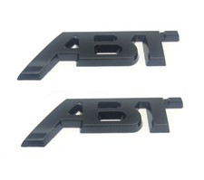 2 Pack New Abt Logo Adhesive Car Trunk Rear Badge 3d Metal Emblem Black 2 Pack New Abt Logo Adhesive Car Trunk Rear Badge 3d Metal Emblem Black