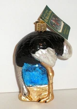 OLD WORLD CHRISTMAS - OSTRICH HEAD IN THE SAND - BLOWN GLASS ORNAMENT NEW W/TAG