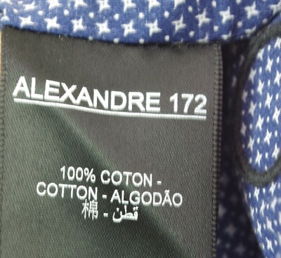 Chemise Homme Le Temps Des Cerises Bleu Indigo Motifs - Taille S, Modèle Alexandre, Neuve Avec étiquettes